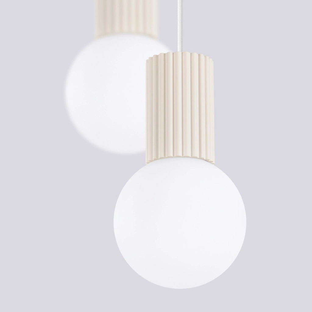 Lampada a sospensione HALO 2P beige
