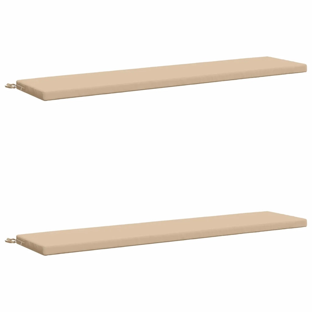 Cuscini per Panchina a 2 Pezzi SOEST 2 pz 100% Poliestere Crema 949219