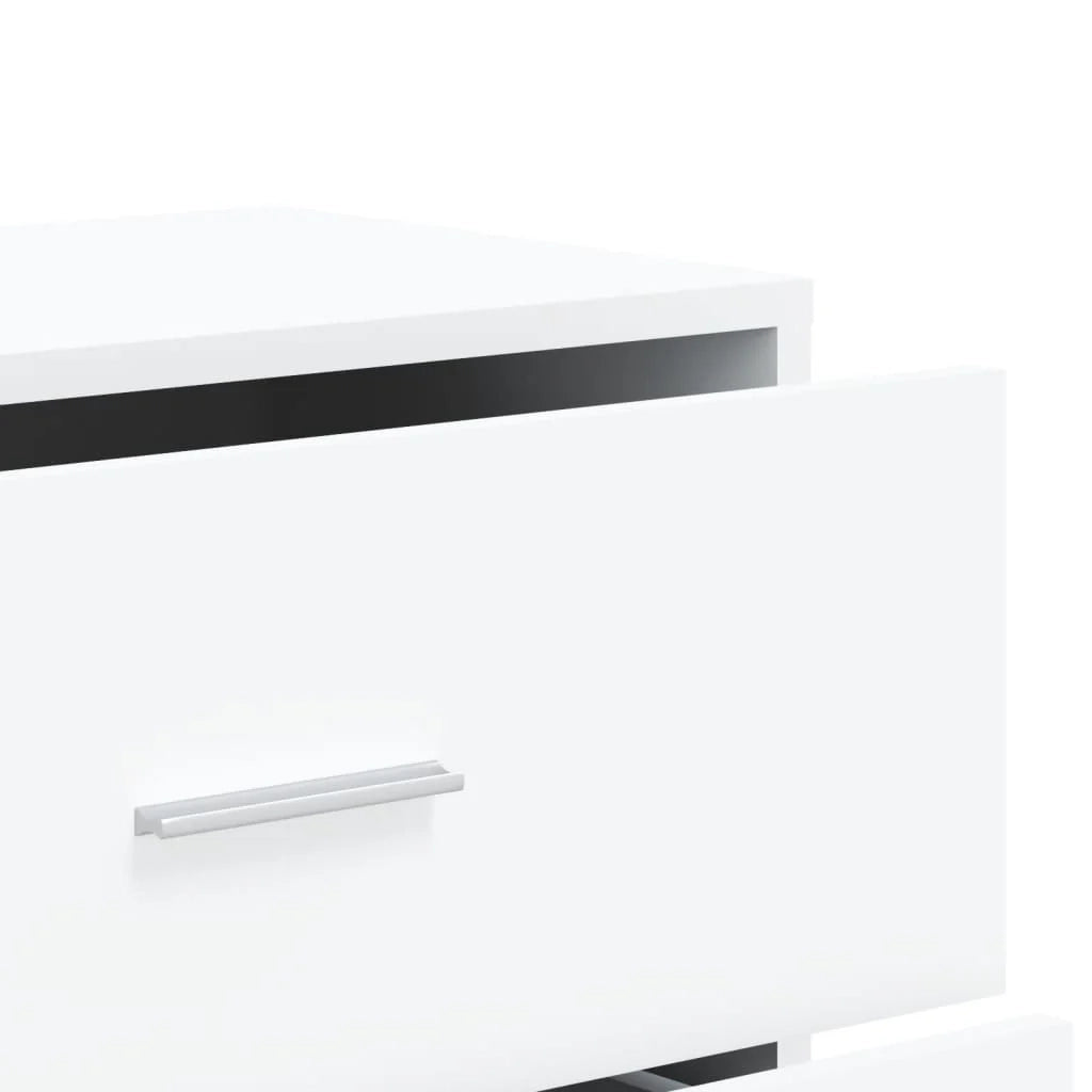 Buffet credenza cassettiera armadio mobile contenitore organizer per cucina soggiorno salotti set da 2 60 x 31 x 84 cm legno ingegnerizzato bianco 02_0036678