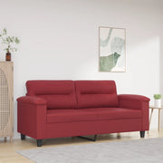 Divano a 2 Posti Rosso Vino 140 cm in Similpellecod mxl 86069