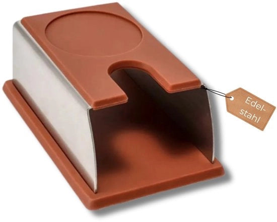Stazione Tamper Universale 58mm 54mm 51mm in Acciaio Inossidabile e Silicone