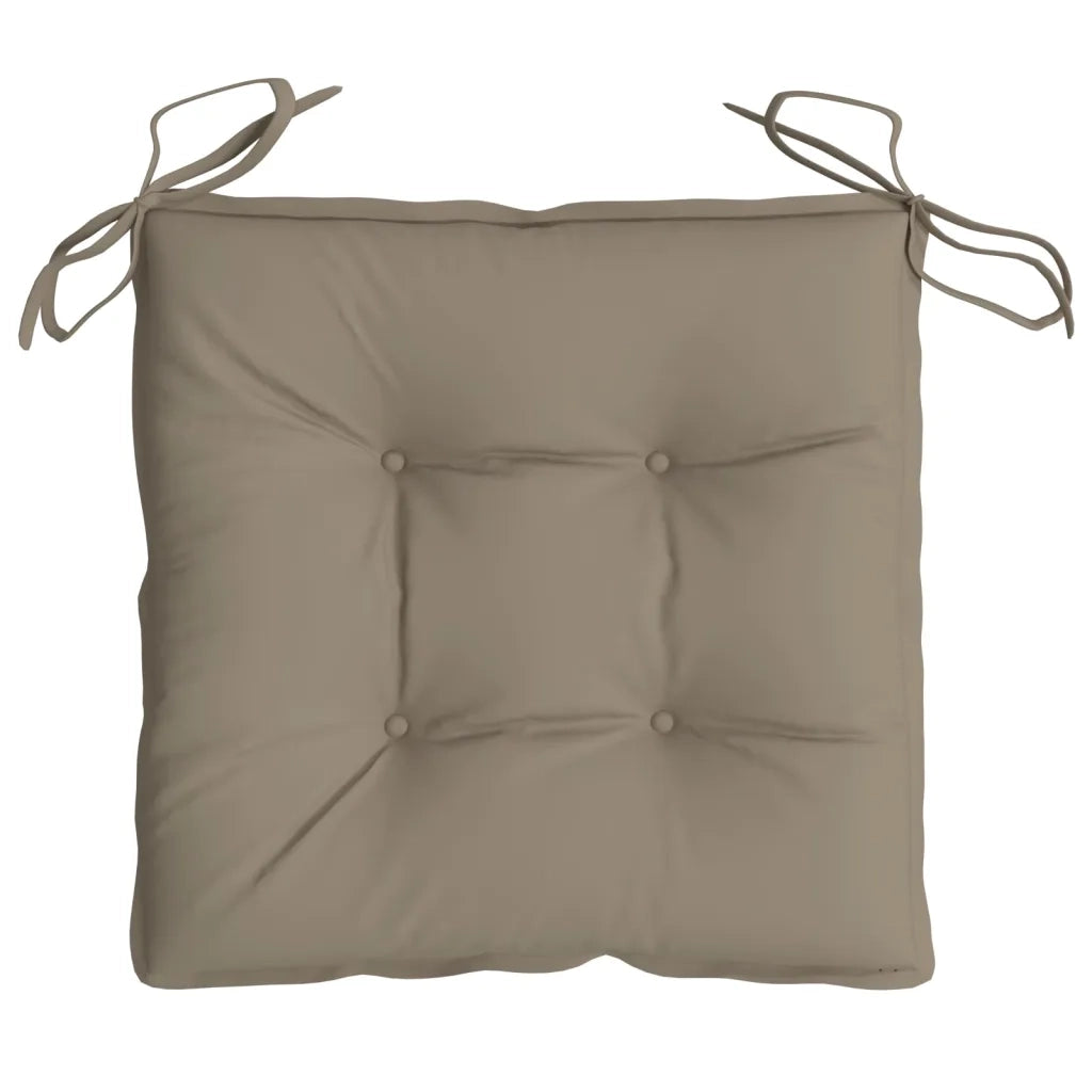 Cuscini per Pallet 4 pz Tortora 50x50x7 cm Tessuto Oxford 361532