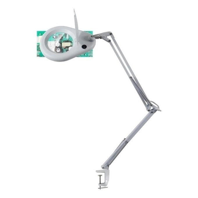 Unilux 400108073 Zoom Led Lampada da tavolo con lente di ingrandimento 3 diottrie 7,7 W 6200 K colore Bianco