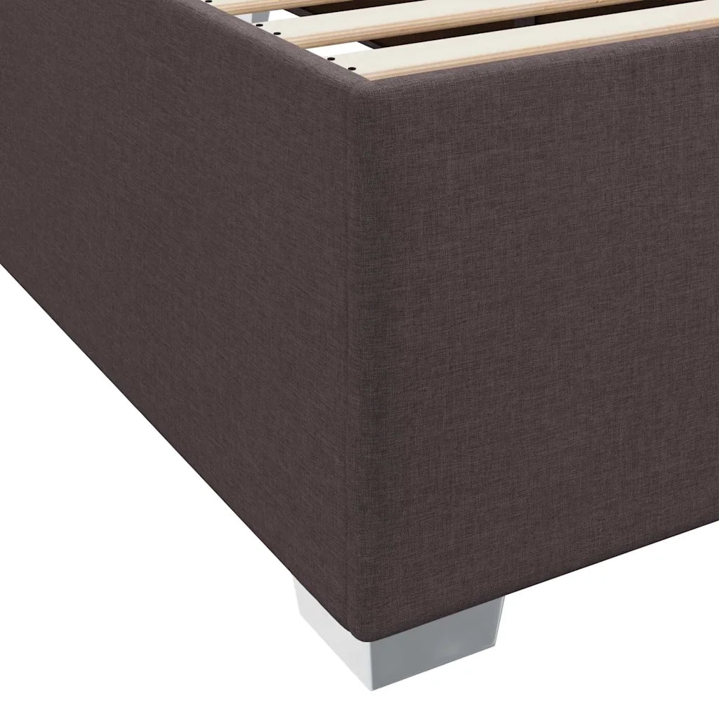 Struttura del letto Marrone Scuro 120 x 200 cm Tessuto 3399183
