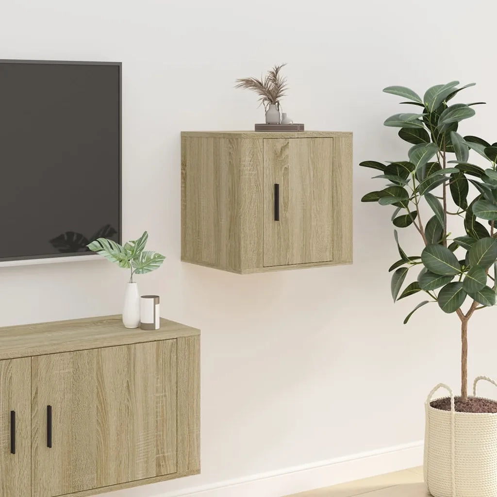 Mobile Porta TV a Parete Rovere Sonoma 40x34,5x40 cm 816646