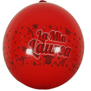 Trade Shop - Set 12 Pezzi Palloncini Palloncino Scritta La Mia Laurea Rosso Festoni Festa -