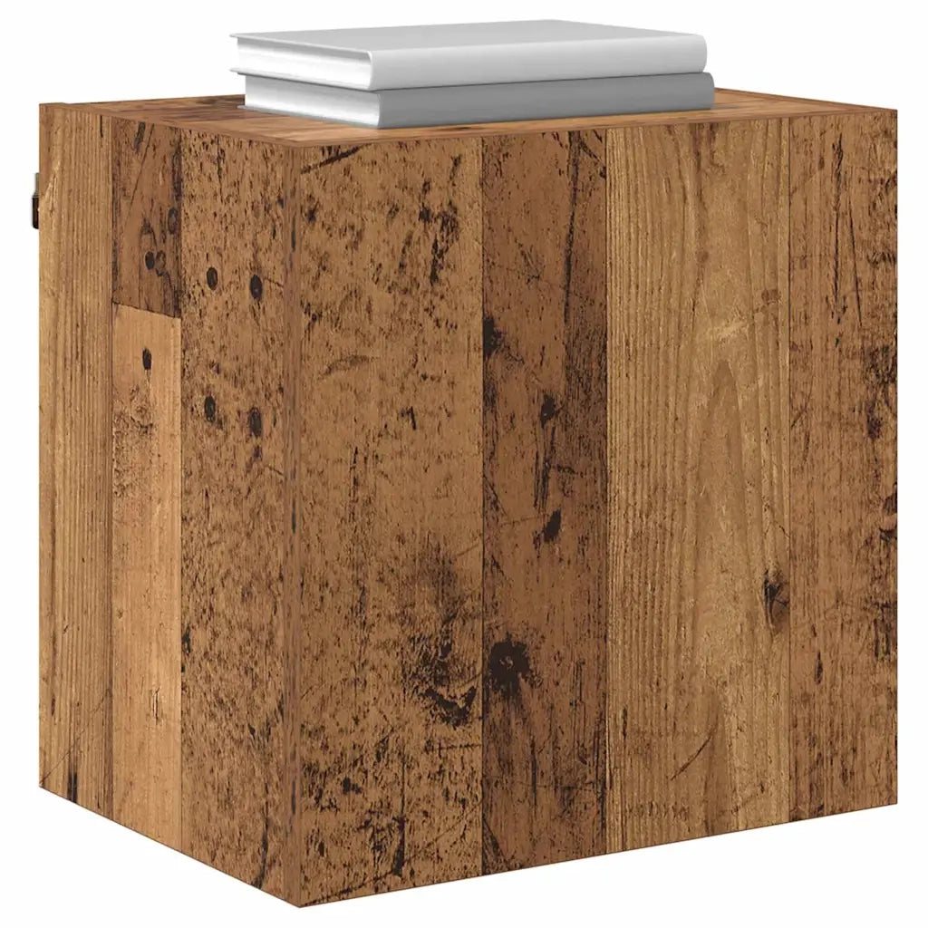 Mobile TV da parete-Mobile TV a Muro-Credenza TV Legno vecchio 40,5x30x40cm