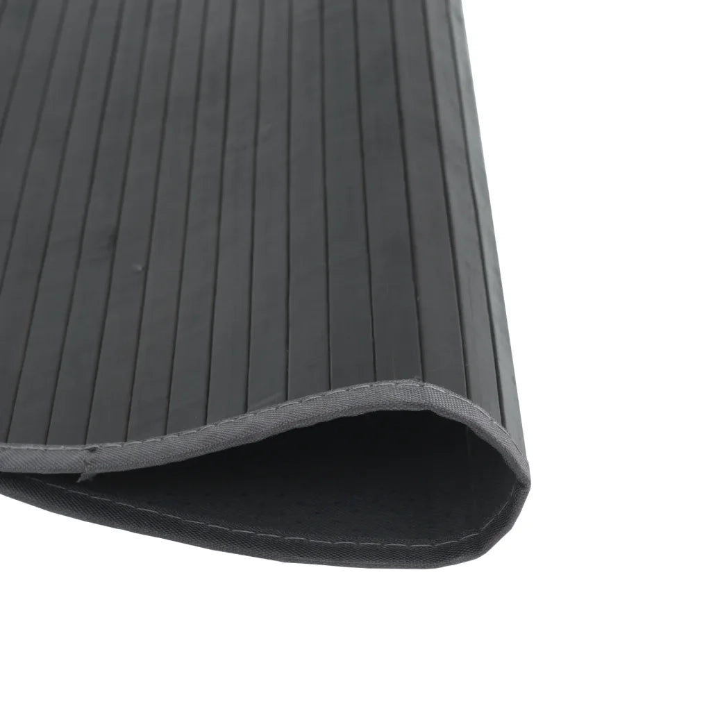 Tappeto Rotondo Grigio 100 cm in BambÃ¹