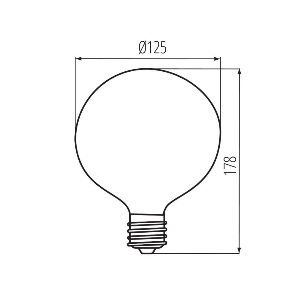 Lampadina LED G125 E27 10,5W 1521lm 4000K XLED Kanlux