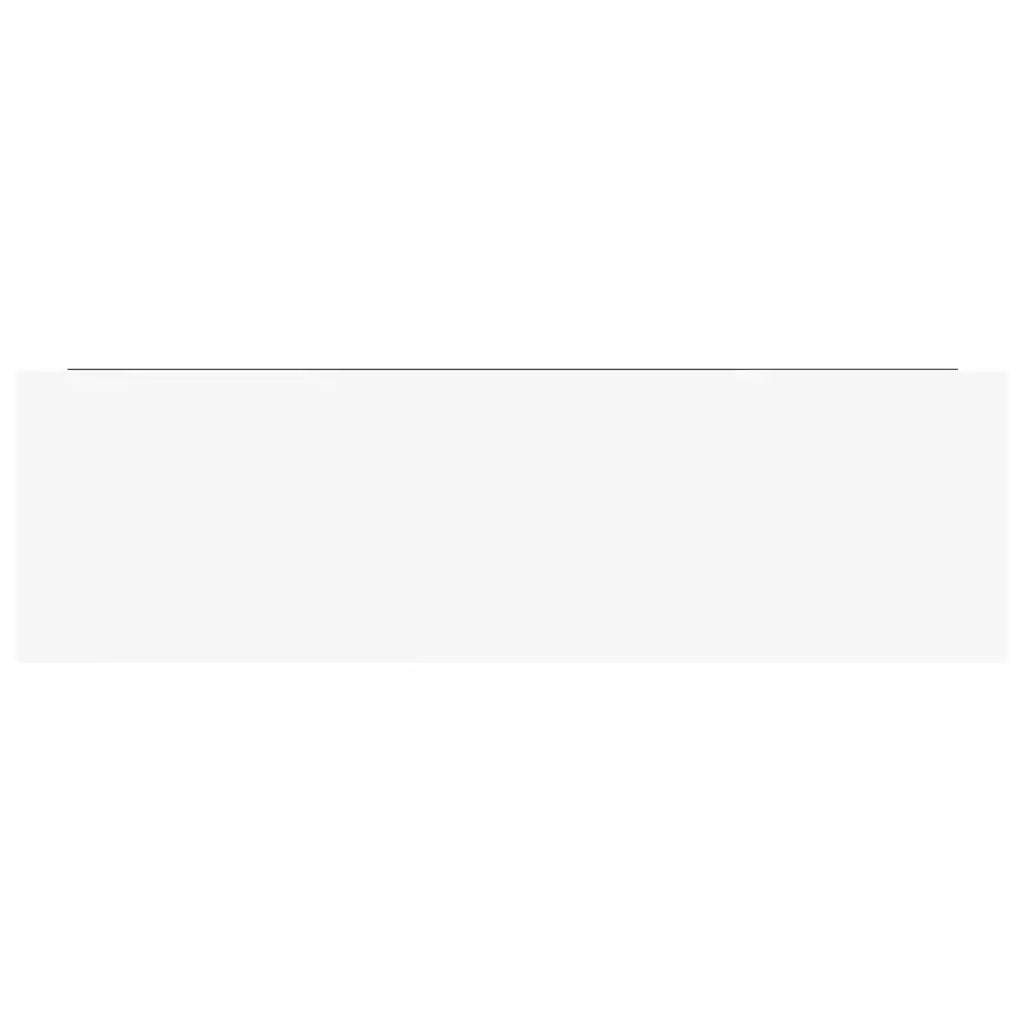 Scaffali a Parete 4 pz Bianco Lucido 80x23,5x3,8 cm in MDF 323753