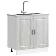 Mobile base lavello Porto Grigio Sonoma 80x46x81,5cm Truciolato 853933