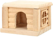 Sistema di tunnel per piccoli animali - Sicuro per hamsters e cavi - Realizzato in legno naturale - Facile da pulire - Adatto per gabbie di piccoli animali
