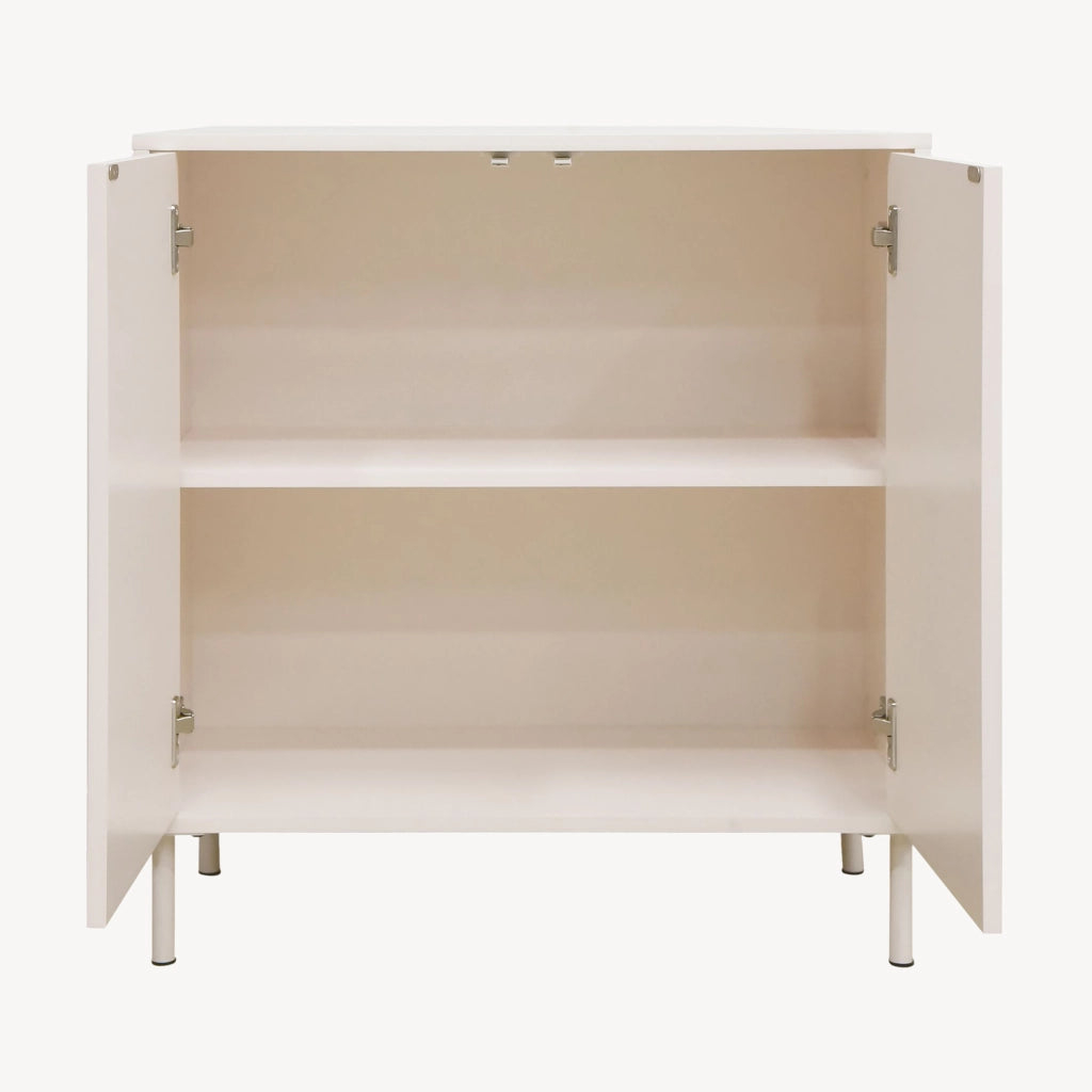 Credenza Holea Comò a 2 Ante 75 x 70 x 34 cm - Beige [en.casa]