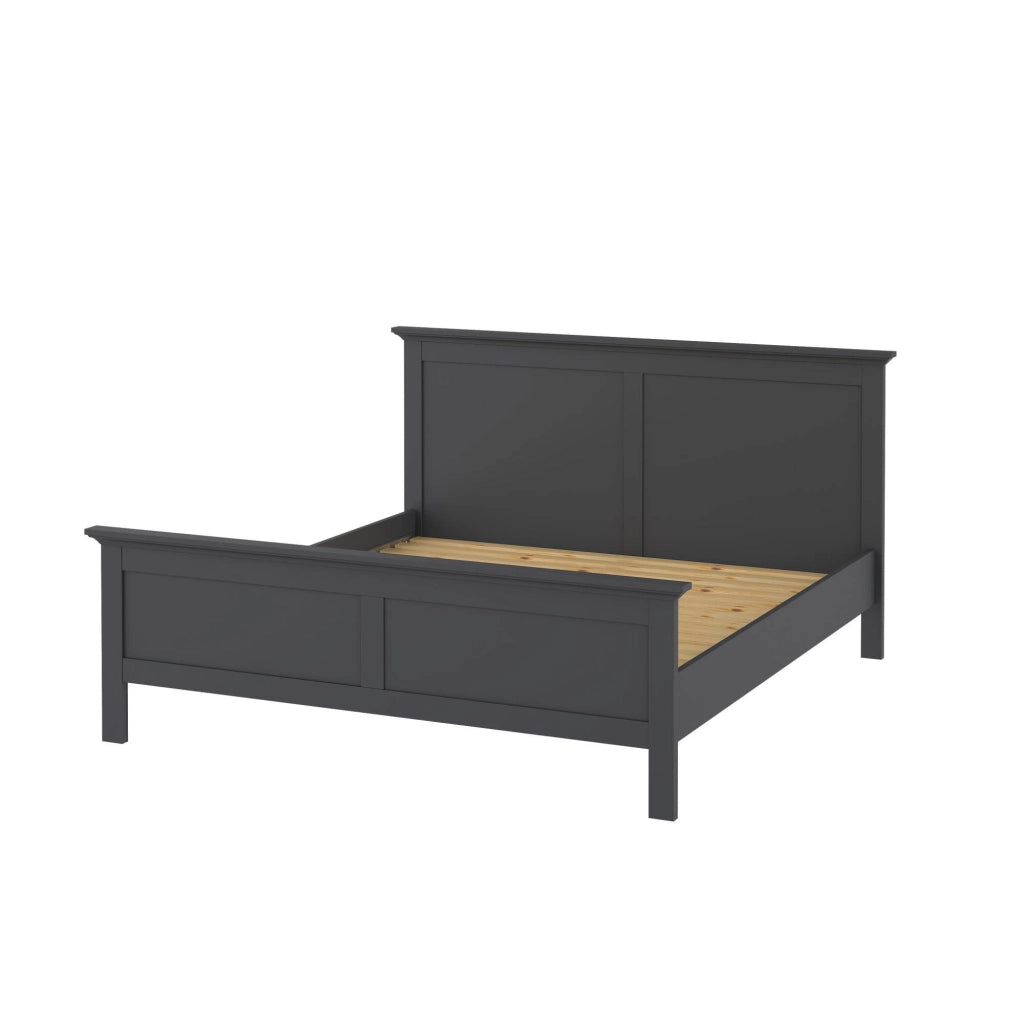 Letto piazza e mezza Faxai, Sommier per camera da letto, Giroletto per stanza, Struttura porta materasso, 211x179 h110 cm, Grigio