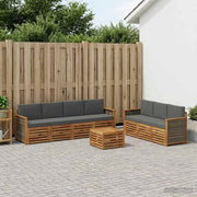 Set divani 8 pz Legno di Acacia Massello 3384108