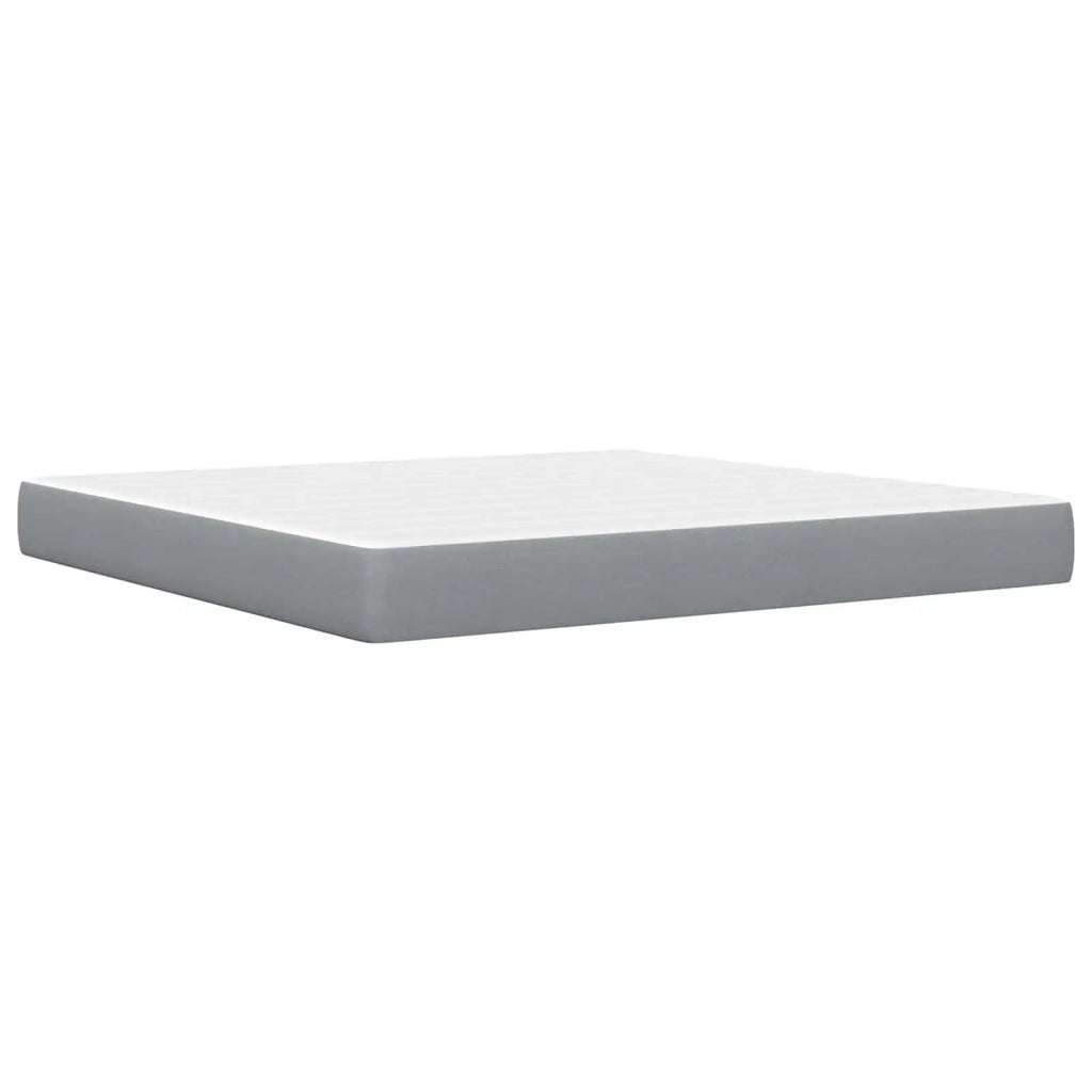 Struttura letto con materasso Grigio chiaro 180 x 200 cm 3415123