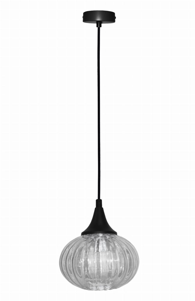 Lampada a sospensione Candellux Exeter vetro Ø14,5 E14