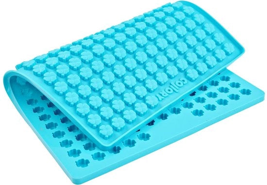 Forme per biscotti per cani in forma di chiave, silicone, resistente al calore, sicuro per l'alimentazione e BPA-free (Mini chiavi (1,5 cm), blu turquesa)