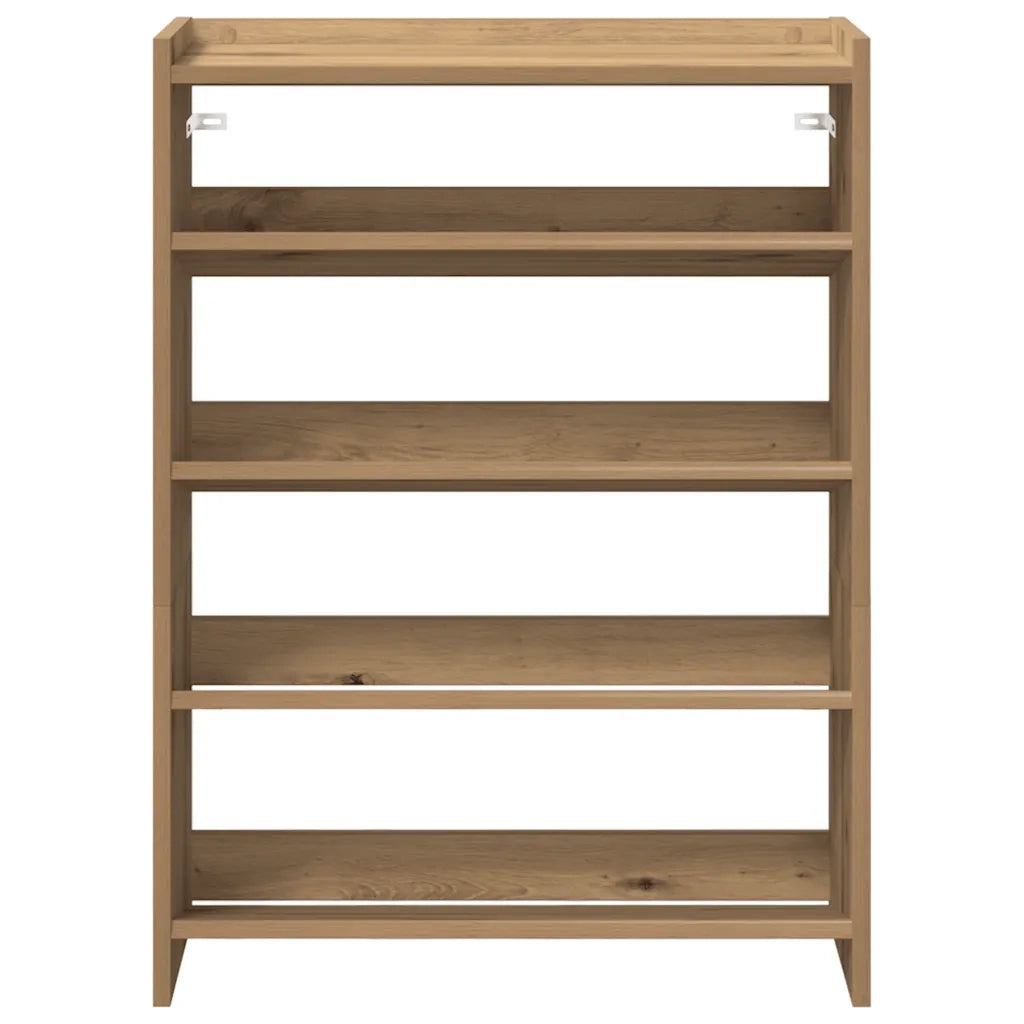 Scarpiera Rovere Artigianale 60x25x81 cm in Legno Multistrato