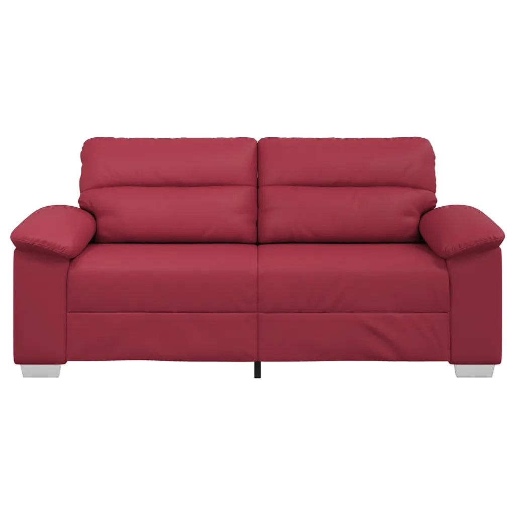 Divano a 2 posti Rosso Vino 180x81x84 cm in Similpelle 4105341