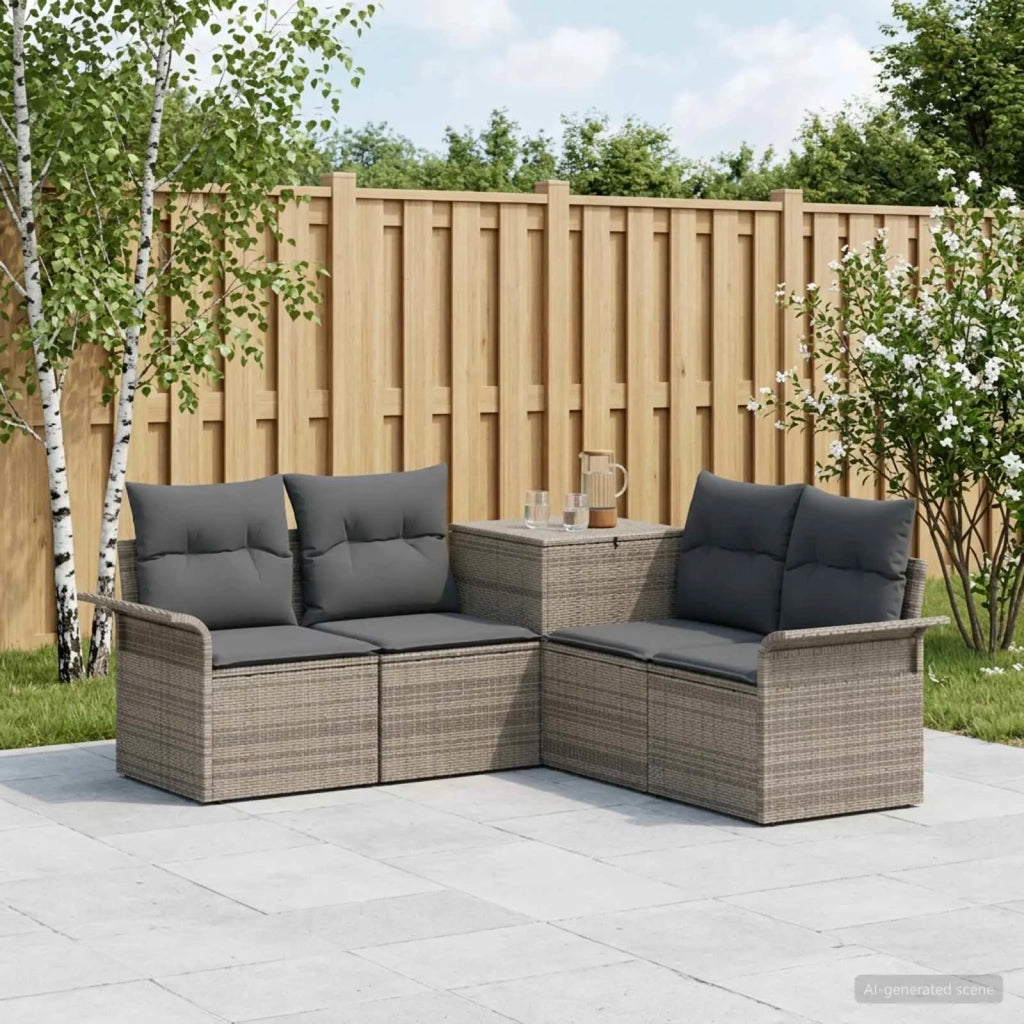 Set di divani 5 pz Grigio e Grigio Scuro 3447738