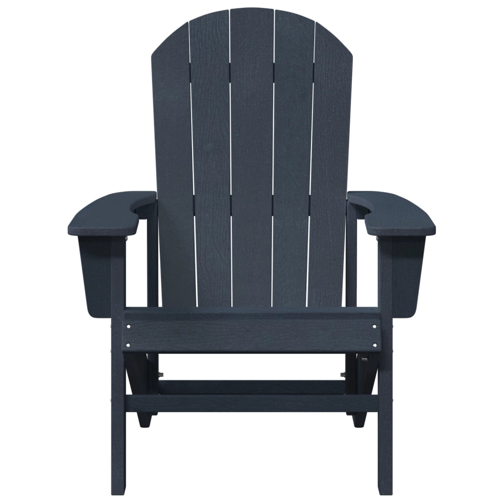 Sedi Adirondack  2 pcs Blu Navy 74x82x90 cm HDPE