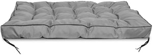 AIO FACTORY Cuscino da giardino impermeabile grigio 120x80 cm per panca in pallet
