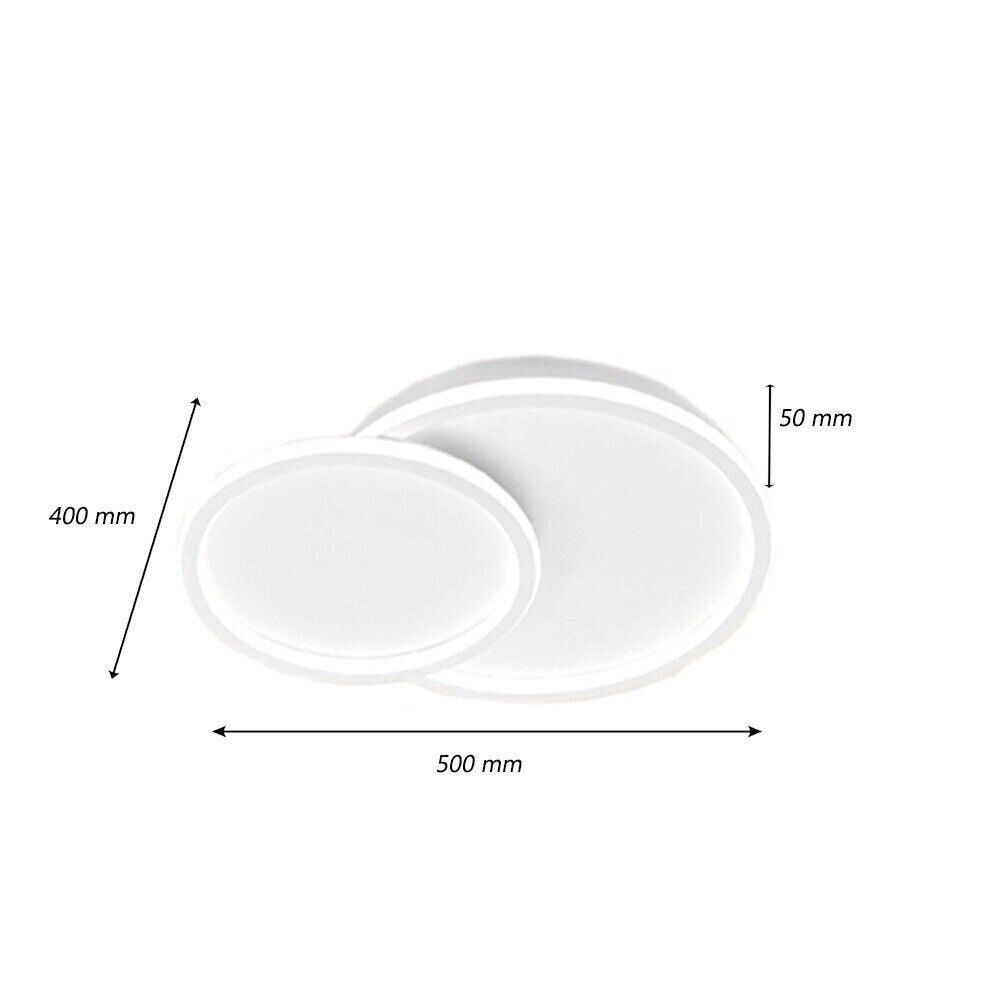 Plafoniera lampada soffitto moderna a led 45w bluetooth cambia 3 tonalita luce dimmerabile telecomando e app