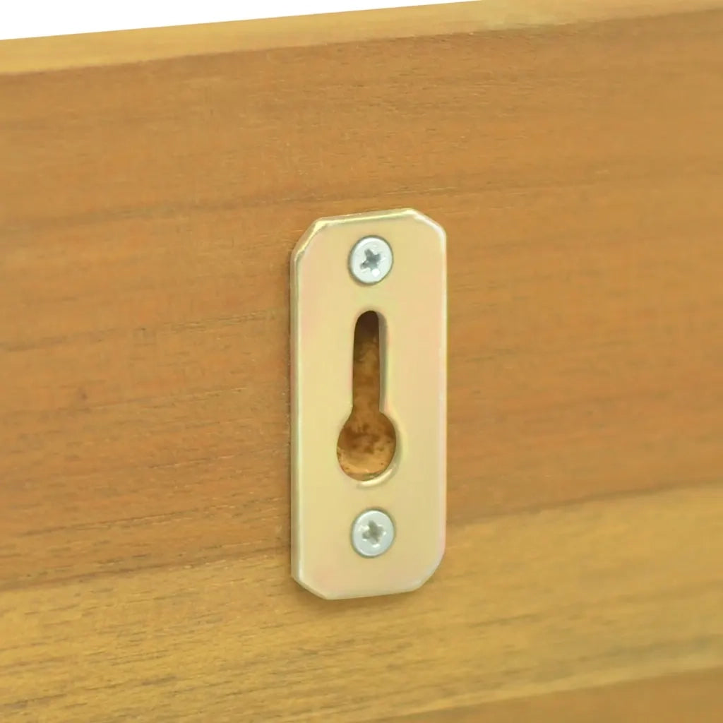 Mensole da Parete 2 pz 110x10x10 cm in Legno Massello di Teak cod mxl 32806