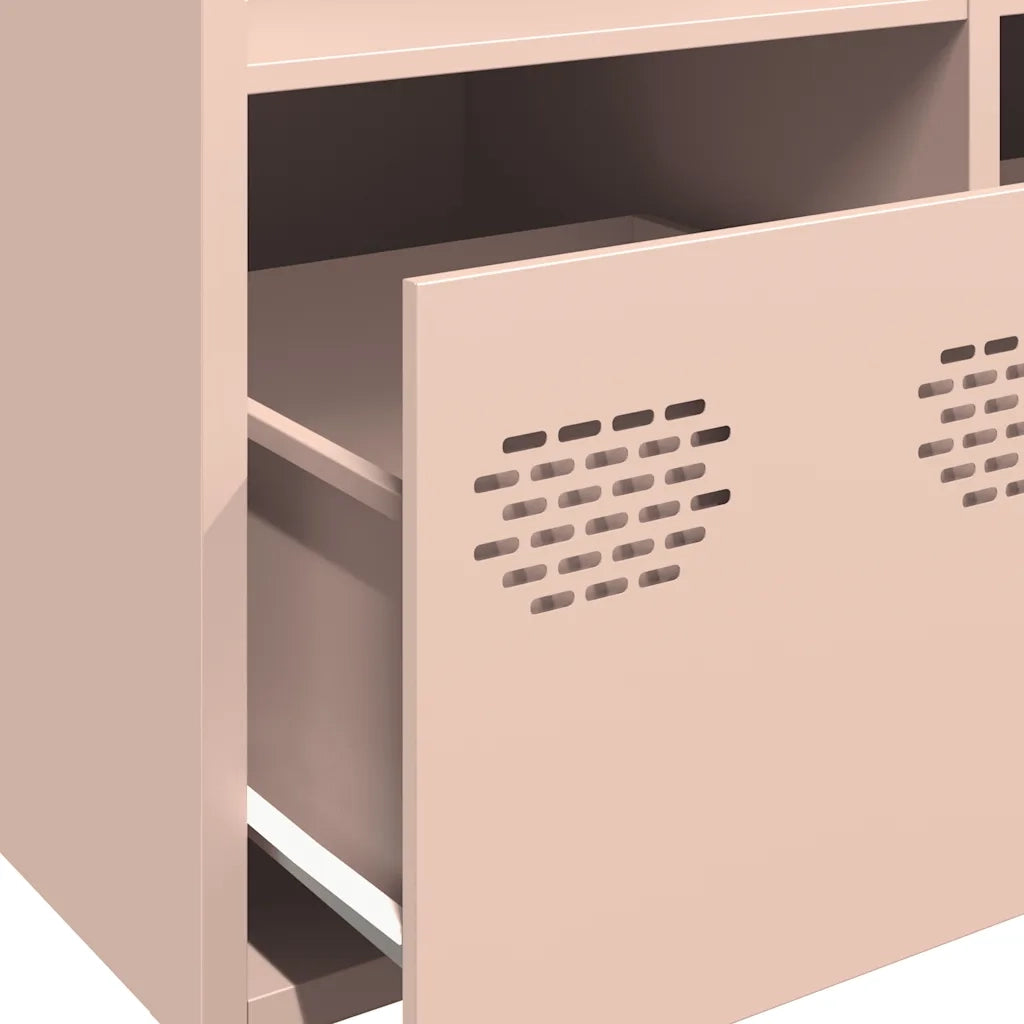 Credenza | Madia | Buffet da pranzo | Armadio da pranzo Rosa 68x39x103,5 cm in Acciaio