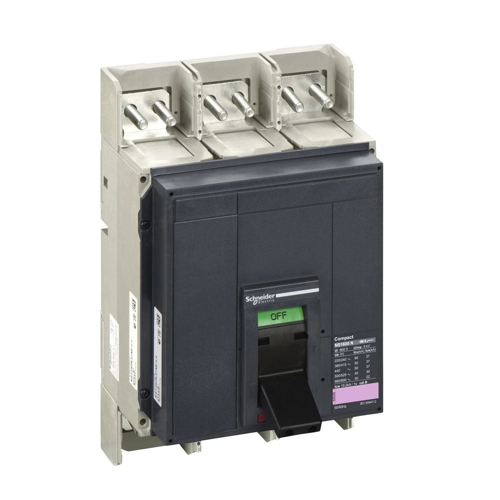 Interruttore Compact NS1600N 1600 A 3 poli fisso S/sganciatore Schneider