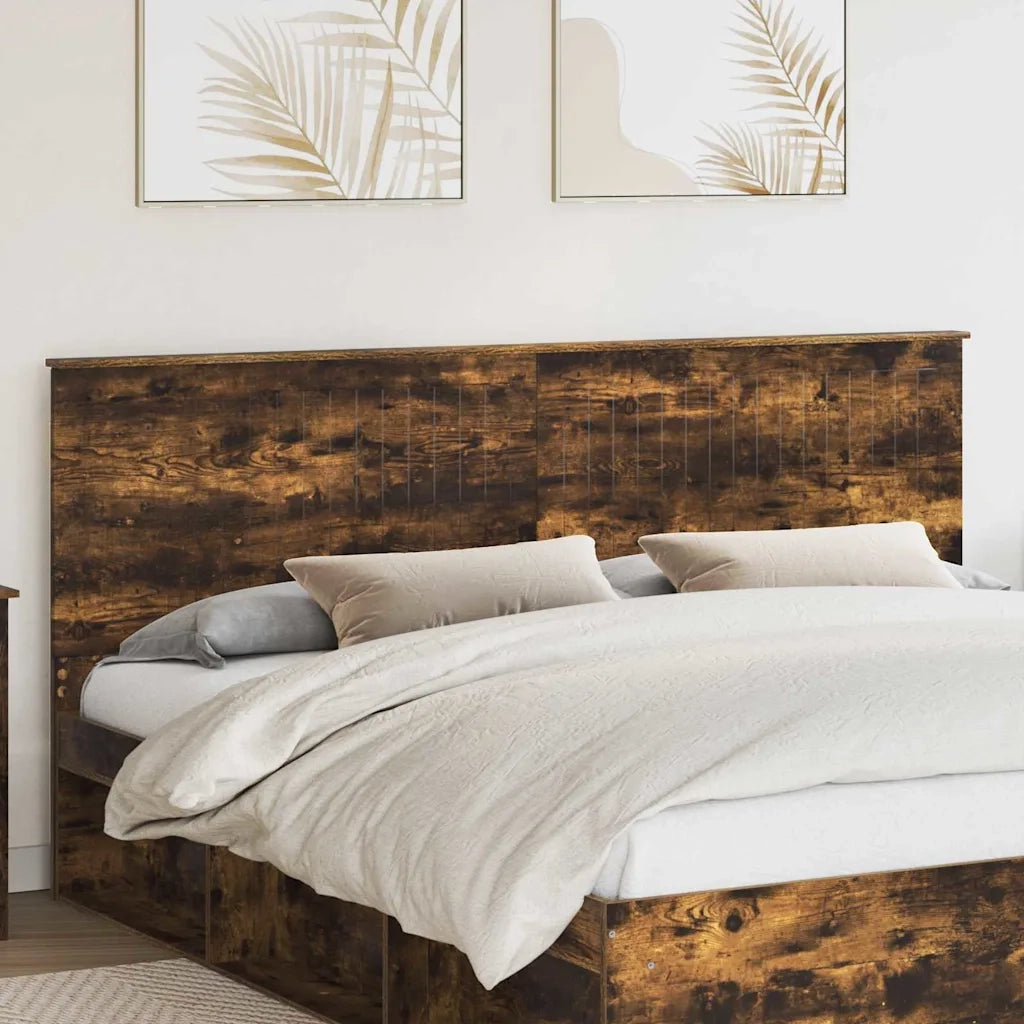 Testiera-Testata-Testiera Decorativa Rovere fum¨¦ 200 cm Legno multistrato 764478