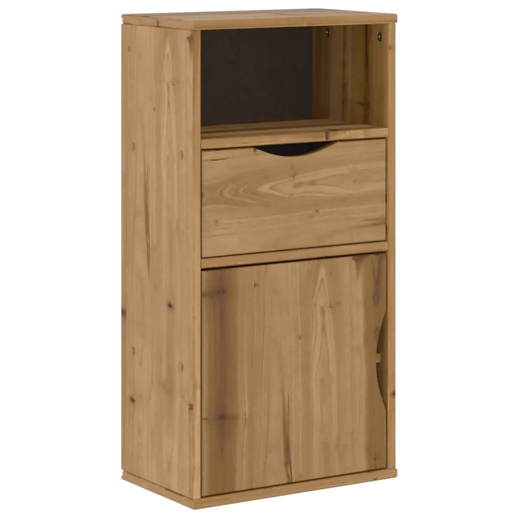 Mobile TV 4 pz con Contenitore ODDA in Legno Massello di Pino 3365372
