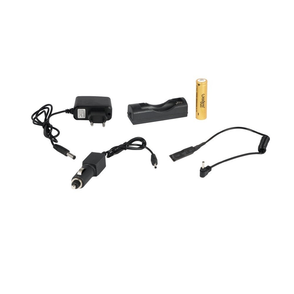 Trade Shop - Torcia Led Ricaricabile Cree T6 Regolabile Militare Con Mirino Per Fucile Dt2006 -