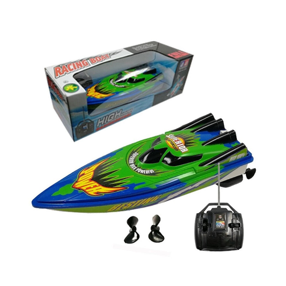 Trade Shop - Barca Motoscafo Yacht Telecomandato Ad Alta Velocità 2 Eliche Mare Lago Fiume -