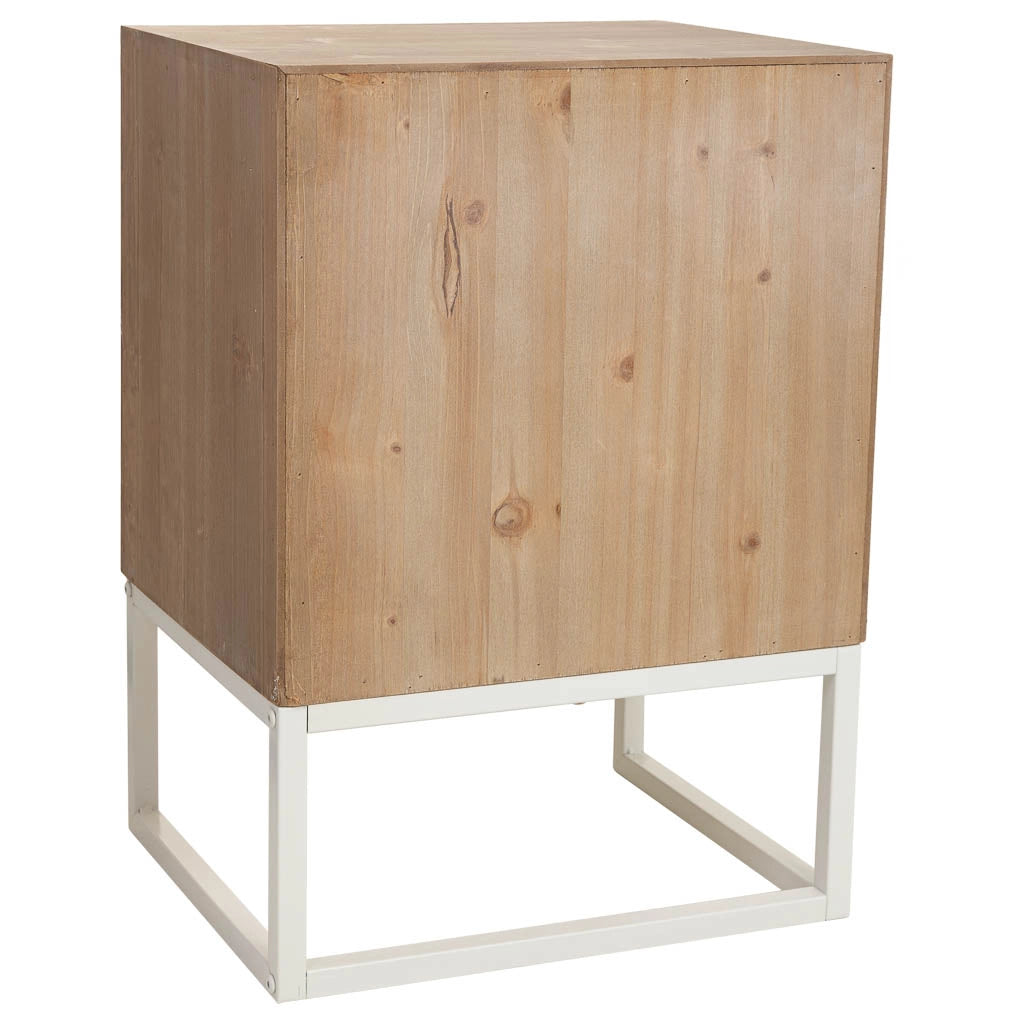 Tavolino in legno bianco 45x35x60