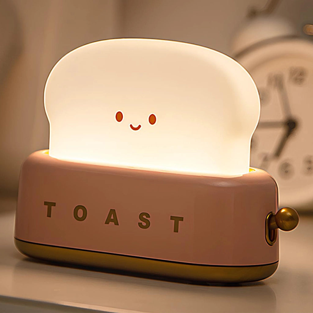 Luce notturna tostapane per bambini modello Morning Bianco / Rosa TechKidz