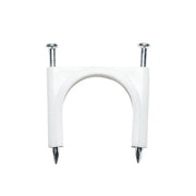 Morsetto a chiodo 32mm per fissaggio cavi 100pz