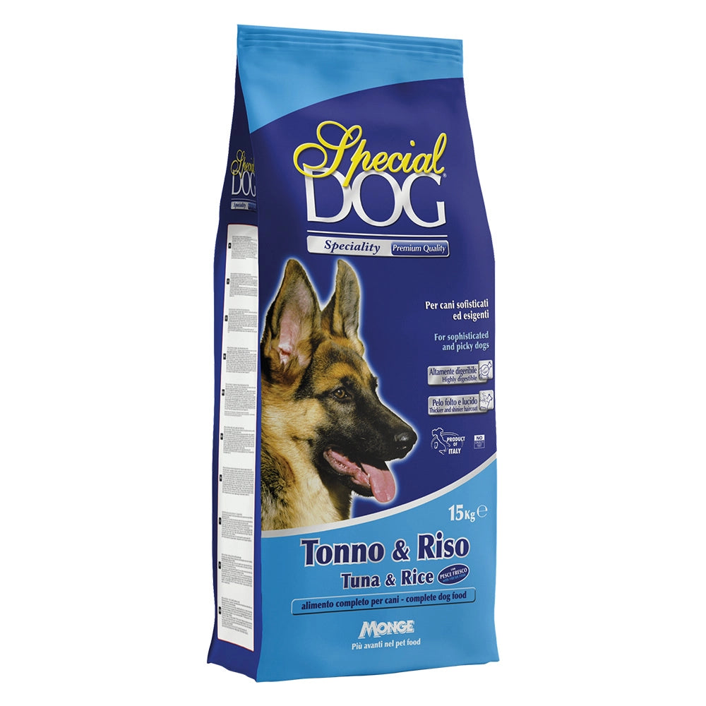 CROCCHETTE PER CANI 'SPECIAL DOG' tonno e riso - kg 15  - MONGE
