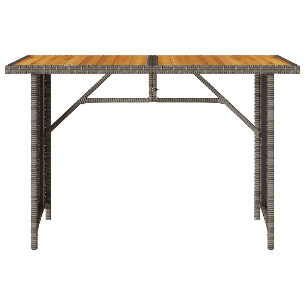 Set da Pranzo da Giardino 2 pz | Set Salotto da Giardino con Cuscini in Polyrattan Grigio