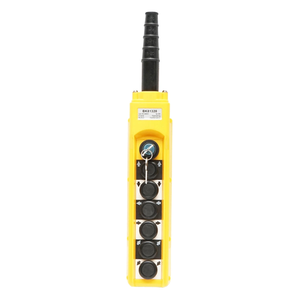 Telecomando industriale a 6 comandi e contatto generale con chiave 380V Breckner Germany
