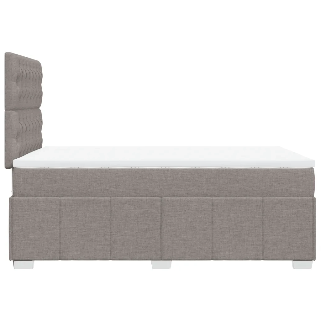 Giroletto a Molle con Materasso Tortora 120x200 cm in Tessuto 3293946