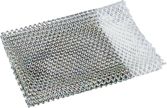 Tessuto di Rete Stesa con Diamanti 40x30cm Tessuto Steso con Diamanti soffice Rete Stesa con Diamanti Tessuto di Rete con Fori Tessuto di Rete con Diamanti Luccicanti