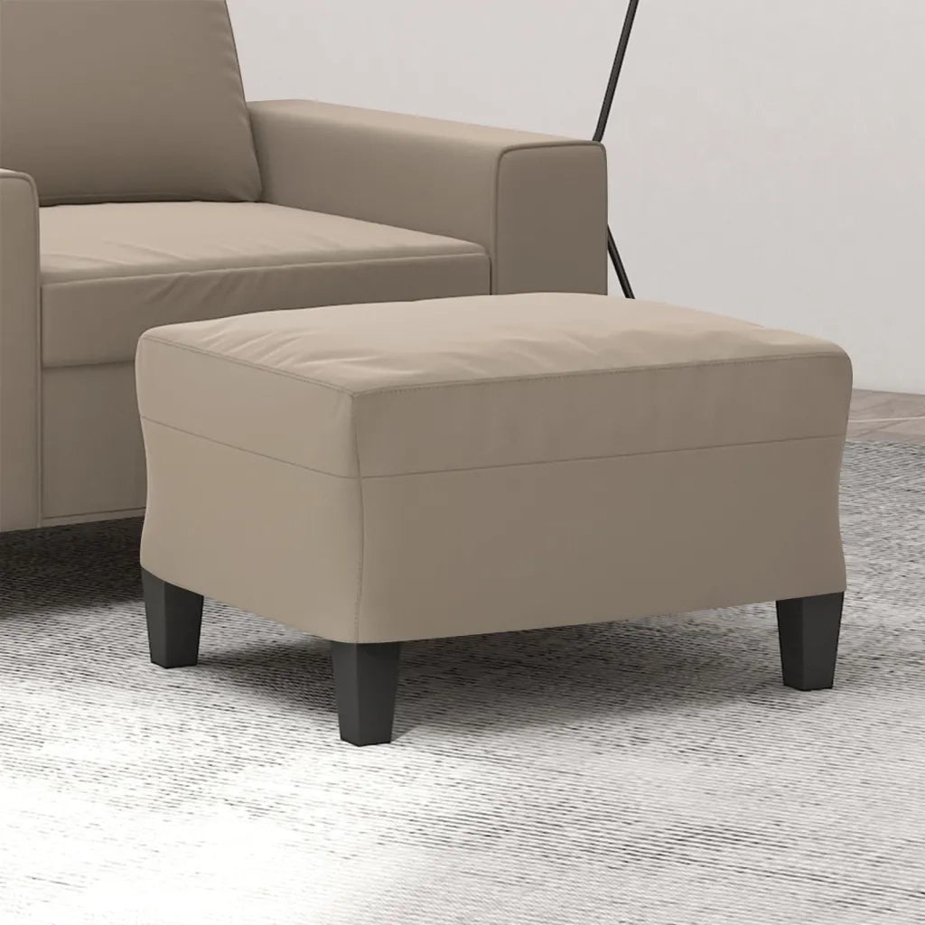 Poggiapiedi Tortora 60x50x41 cm in Tessuto Microfibra cod mxl 68030