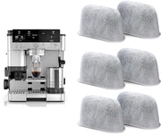 Filtro acqua attivo a base di cotone e cocco - 6 pezzi - Compatibile con Ninja ES601/701 - Migliora il sapore del caffè - Filtro caffè