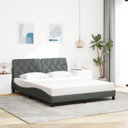 Giroletto senza Materasso Grigio Scuro 160x200 cm Tessuto 3310609