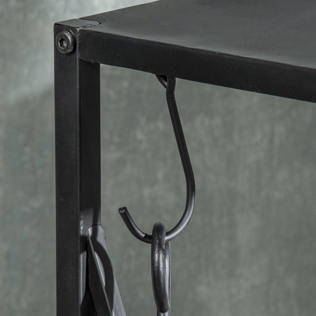 Tavolo portacenere ¨C zephmum ¨C metallo nero 34x34x111 cm