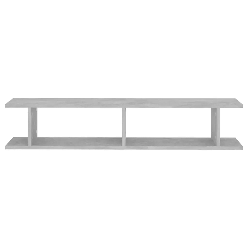 Mensole a Muro 2 pz Grigio Cemento 105x18x20 cm in Truciolato cod mxl 64545