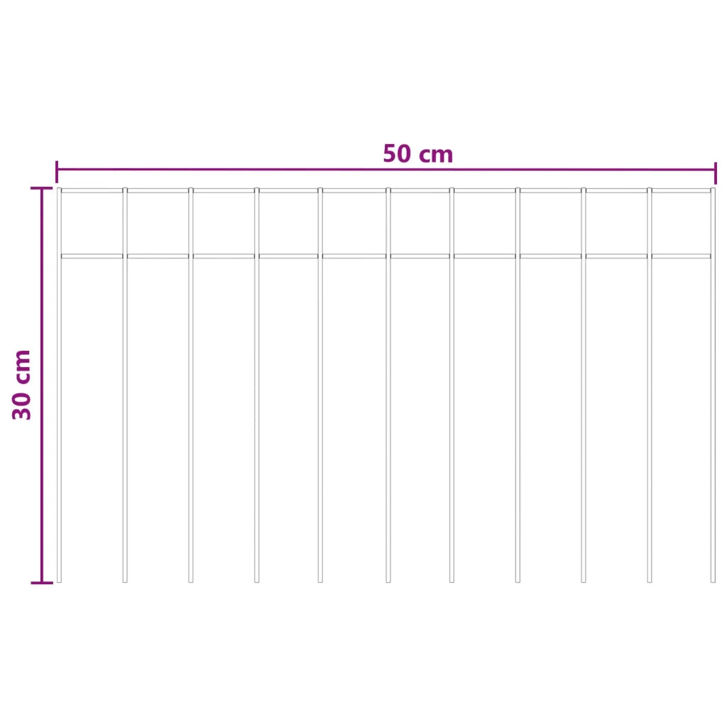 Pannello di Recinzione da Giardino 24 pcs Acciaio zincato 42042947