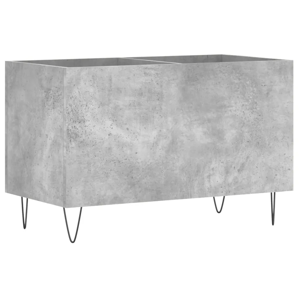 Mobile Porta Dischi Grigio Cemento 74,5x38x48 Legno Multistrato 831728